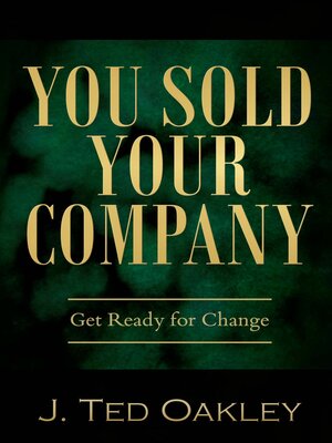 cover image of You Sold Your Company